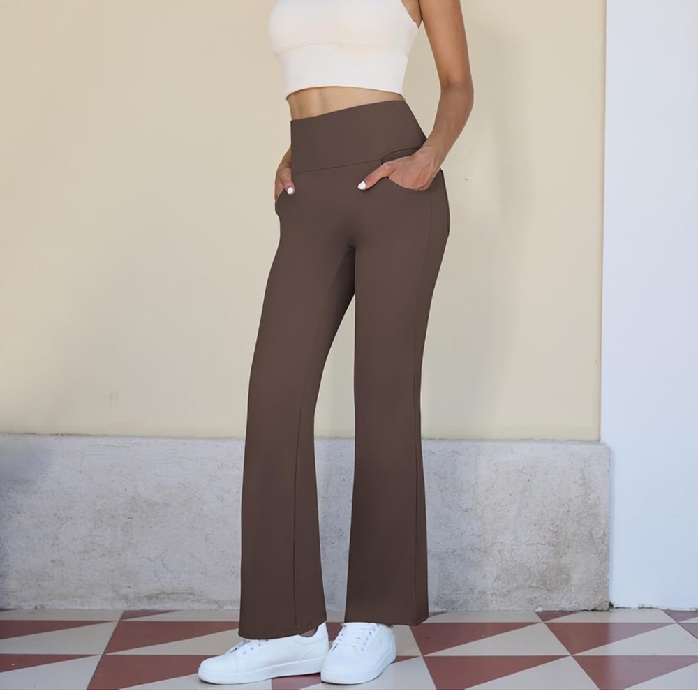 Amazon Women's Chocolate Wide Leg Pants